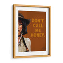 Don't Call Me Honey: Arte de Vaquera Western Ruda - The Whiskey Ginger | Cuadro decorativo de Canvas Lab