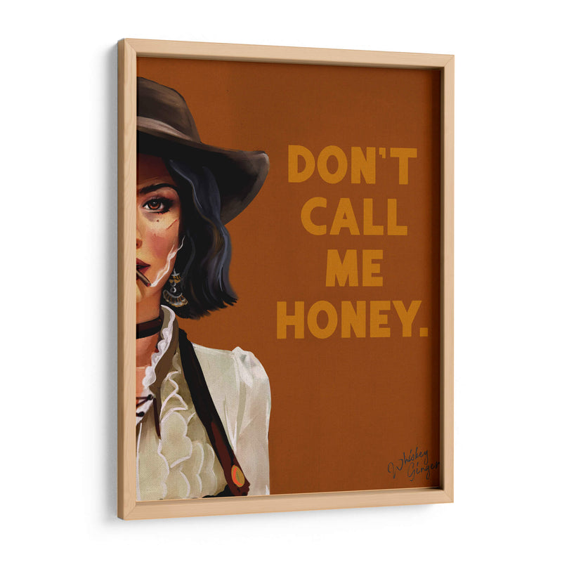 Don't Call Me Honey: Arte de Vaquera Western Ruda - The Whiskey Ginger | Cuadro decorativo de Canvas Lab