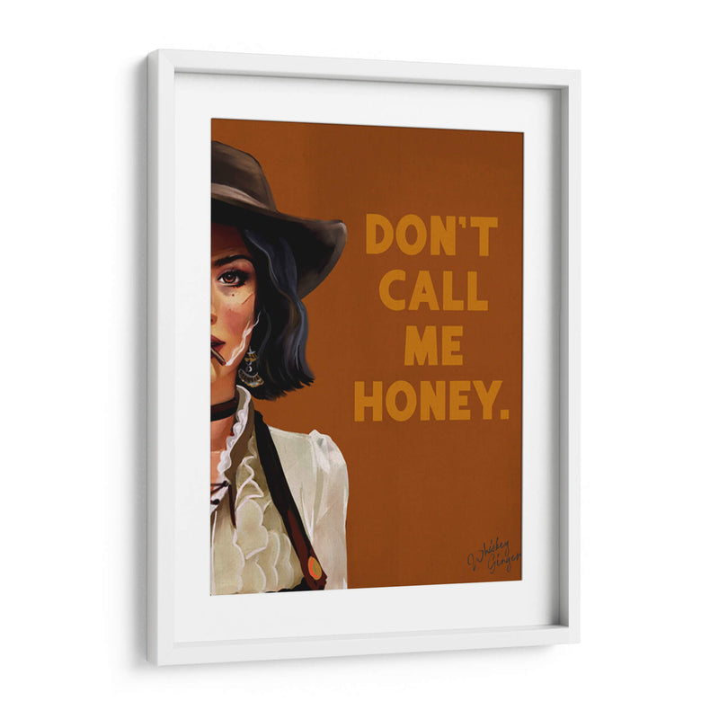 Don't Call Me Honey: Arte de Vaquera Western Ruda - The Whiskey Ginger | Cuadro decorativo de Canvas Lab