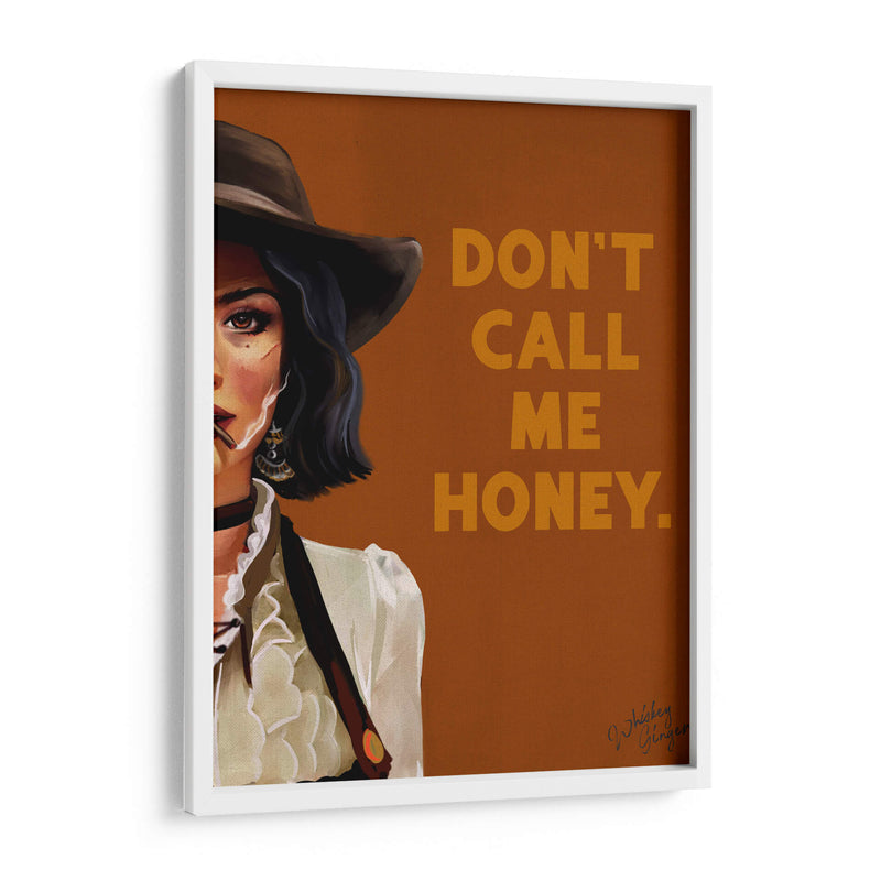 Don't Call Me Honey: Arte de Vaquera Western Ruda - The Whiskey Ginger | Cuadro decorativo de Canvas Lab
