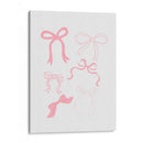 Seis lazos rosados en varios estilos - Jolly and Dash | Cuadro decorativo de Canvas Lab