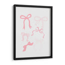 Seis lazos rosados en varios estilos - Jolly and Dash | Cuadro decorativo de Canvas Lab