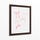Seis lazos rosados en varios estilos - Jolly and Dash | Cuadro decorativo de Canvas Lab