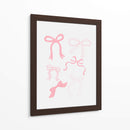 Seis lazos rosados en varios estilos - Jolly and Dash | Cuadro decorativo de Canvas Lab