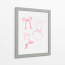 Seis lazos rosados en varios estilos - Jolly and Dash | Cuadro decorativo de Canvas Lab