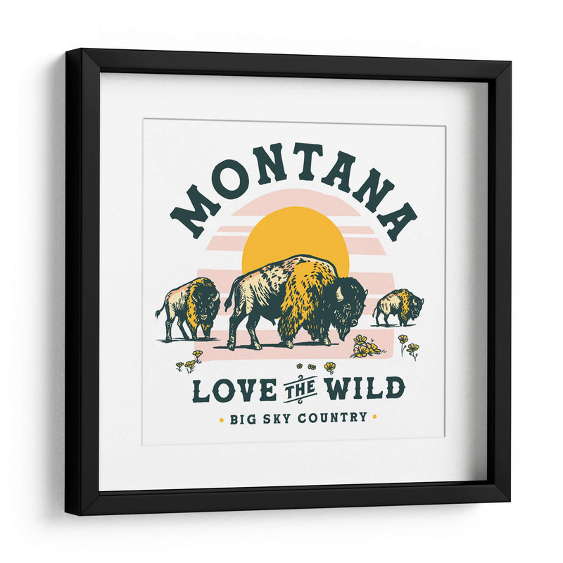 Arte de Búfalo de Montana: Love The Wild - The Whiskey Ginger | Cuadro decorativo de Canvas Lab
