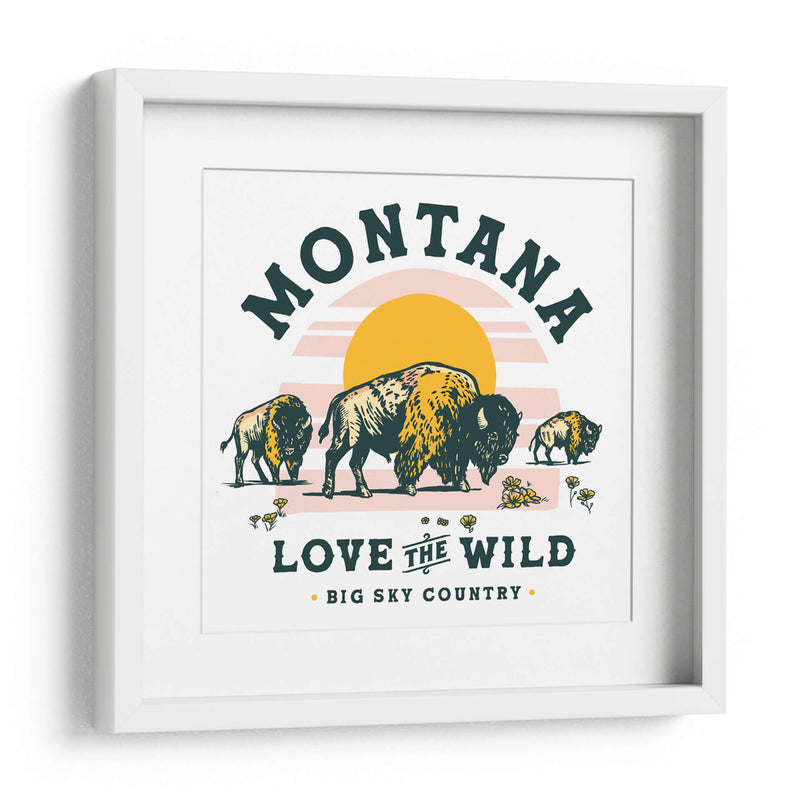 Arte de Búfalo de Montana: Love The Wild - The Whiskey Ginger | Cuadro decorativo de Canvas Lab