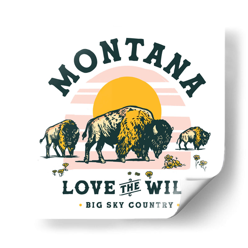Arte de Búfalo de Montana: Love The Wild - The Whiskey Ginger | Cuadro decorativo de Canvas Lab