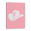 Sombrero vaquero rosa - Jolly and Dash | Cuadro decorativo de Canvas Lab