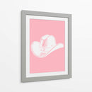 Sombrero vaquero rosa - Jolly and Dash | Cuadro decorativo de Canvas Lab