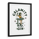 Calamity Gin Arte de vaquera retro divertido - The Whiskey Ginger | Cuadro decorativo de Canvas Lab