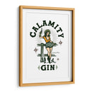 Calamity Gin Arte de vaquera retro divertido - The Whiskey Ginger | Cuadro decorativo de Canvas Lab