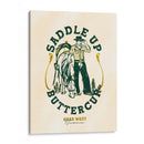 Saddle Up Buttercup, grabado de arte de caballo y jinete - The Whiskey Ginger | Cuadro decorativo de Canvas Lab