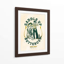 Saddle Up Buttercup, grabado de arte de caballo y jinete - The Whiskey Ginger | Cuadro decorativo de Canvas Lab