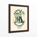 Saddle Up Buttercup, grabado de arte de caballo y jinete - The Whiskey Ginger | Cuadro decorativo de Canvas Lab