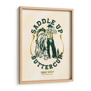 Saddle Up Buttercup, grabado de arte de caballo y jinete - The Whiskey Ginger | Cuadro decorativo de Canvas Lab