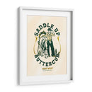 Saddle Up Buttercup, grabado de arte de caballo y jinete - The Whiskey Ginger | Cuadro decorativo de Canvas Lab