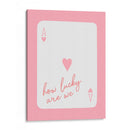 How Lucky Are We Ace Pink - Jolly and Dash | Cuadro decorativo de Canvas Lab