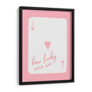 How Lucky Are We Ace Pink - Jolly and Dash | Cuadro decorativo de Canvas Lab