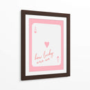 How Lucky Are We Ace Pink - Jolly and Dash | Cuadro decorativo de Canvas Lab