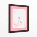 How Lucky Are We Ace Pink - Jolly and Dash | Cuadro decorativo de Canvas Lab