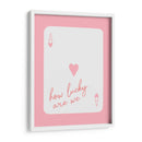 How Lucky Are We Ace Pink - Jolly and Dash | Cuadro decorativo de Canvas Lab