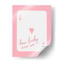 How Lucky Are We Ace Pink - Jolly and Dash | Cuadro decorativo de Canvas Lab