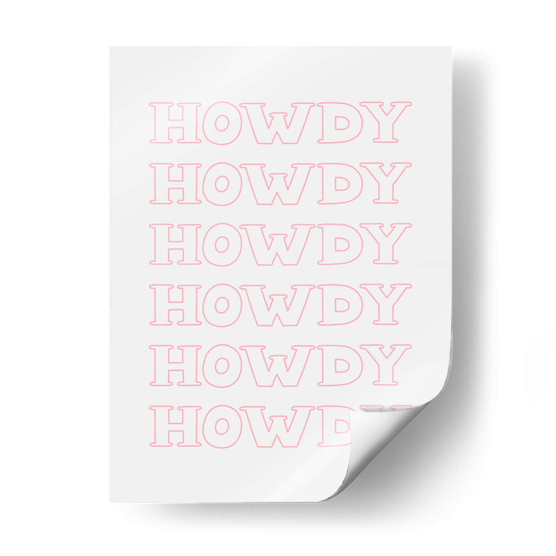 Pink Howdy - Jolly and Dash | Cuadro decorativo de Canvas Lab