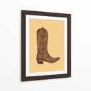 Bota Vaquera Marrón - Anyone Can Yeehaw | Cuadro decorativo de Canvas Lab