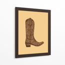 Bota Vaquera Marrón - Anyone Can Yeehaw | Cuadro decorativo de Canvas Lab