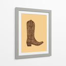 Bota Vaquera Marrón - Anyone Can Yeehaw | Cuadro decorativo de Canvas Lab