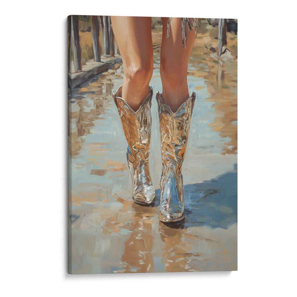 Vaquera Plateada - Fluidys | Cuadro decorativo de Canvas Lab