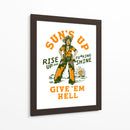 Sun's Up Rise Up and Fucking Shine, vaquera del Salvaje Oeste - The Whiskey Ginger | Cuadro decorativo de Canvas Lab