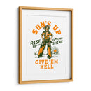 Sun's Up Rise Up and Fucking Shine, vaquera del Salvaje Oeste - The Whiskey Ginger | Cuadro decorativo de Canvas Lab