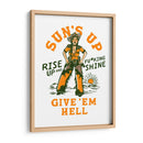 Sun's Up Rise Up and Fucking Shine, vaquera del Salvaje Oeste - The Whiskey Ginger | Cuadro decorativo de Canvas Lab