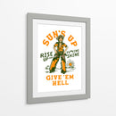 Sun's Up Rise Up and Fucking Shine, vaquera del Salvaje Oeste - The Whiskey Ginger | Cuadro decorativo de Canvas Lab