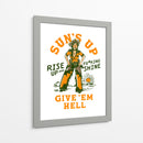 Sun's Up Rise Up and Fucking Shine, vaquera del Salvaje Oeste - The Whiskey Ginger | Cuadro decorativo de Canvas Lab