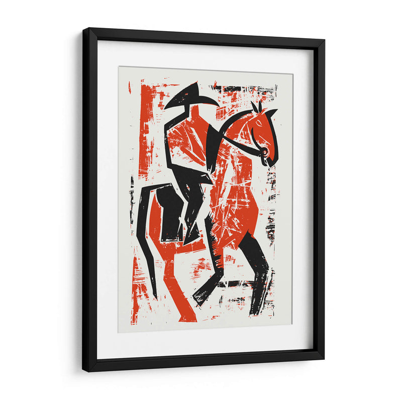 Jinete de caballo abstracto - Andreas Magnusson | Cuadro decorativo de Canvas Lab