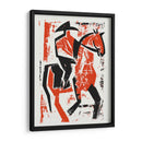 Jinete de caballo abstracto - Andreas Magnusson | Cuadro decorativo de Canvas Lab