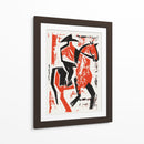 Jinete de caballo abstracto - Andreas Magnusson | Cuadro decorativo de Canvas Lab