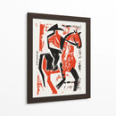 Jinete de caballo abstracto - Andreas Magnusson | Cuadro decorativo de Canvas Lab