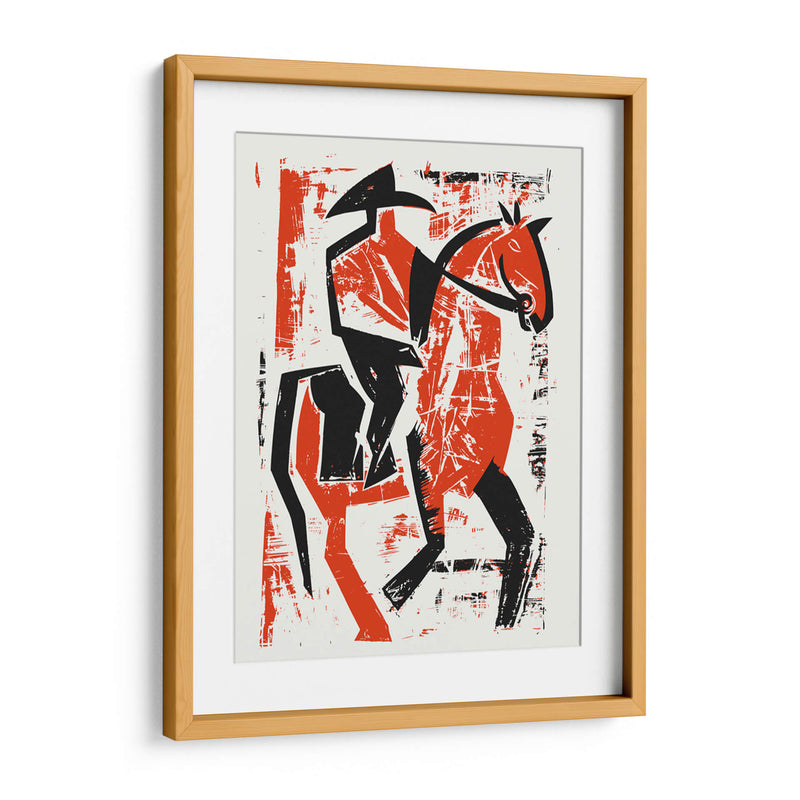 Jinete de caballo abstracto - Andreas Magnusson | Cuadro decorativo de Canvas Lab