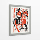 Jinete de caballo abstracto - Andreas Magnusson | Cuadro decorativo de Canvas Lab