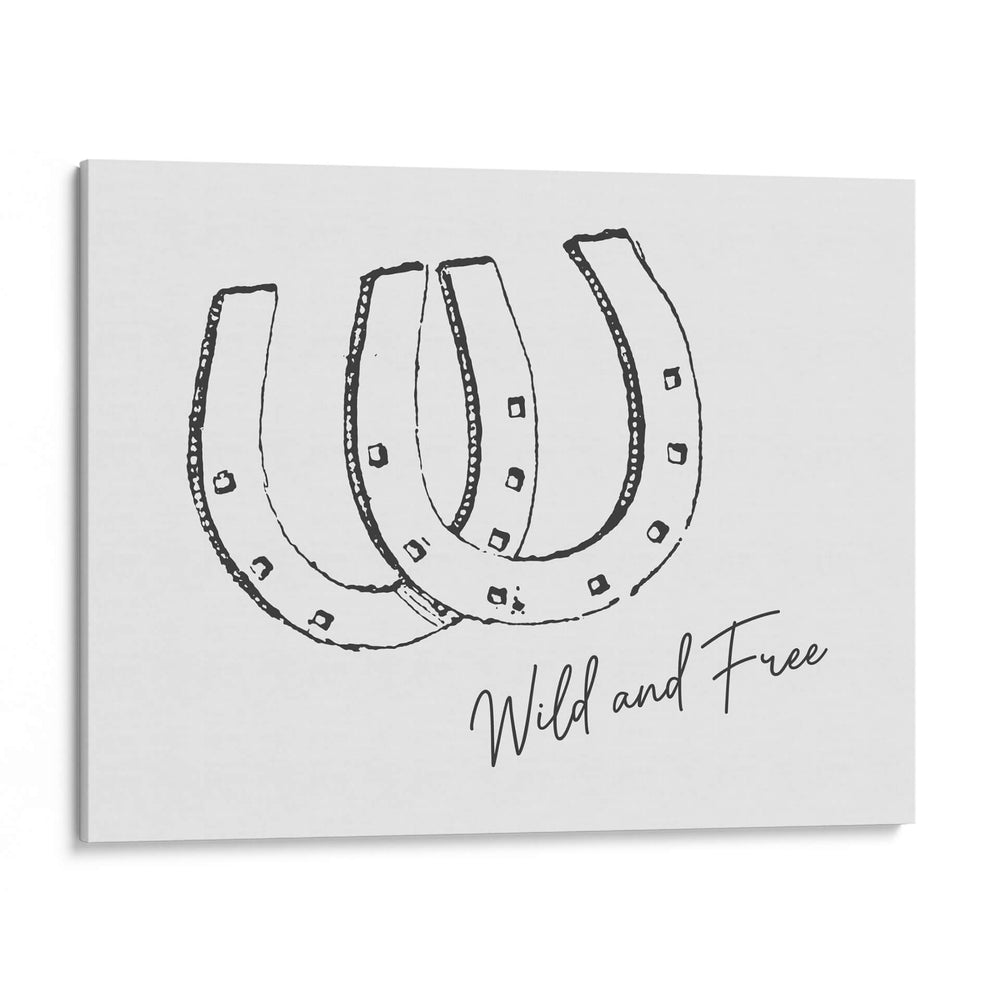 Herradura Wild and Free Negra - Jolly and Dash | Cuadro decorativo de Canvas Lab