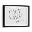 Herradura Wild and Free Negra - Jolly and Dash | Cuadro decorativo de Canvas Lab