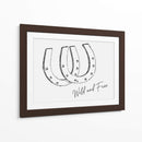 Herradura Wild and Free Negra - Jolly and Dash | Cuadro decorativo de Canvas Lab
