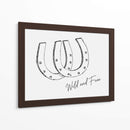 Herradura Wild and Free Negra - Jolly and Dash | Cuadro decorativo de Canvas Lab