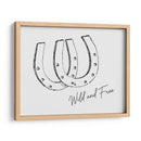 Herradura Wild and Free Negra - Jolly and Dash | Cuadro decorativo de Canvas Lab