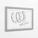 Herradura Wild and Free Negra - Jolly and Dash | Cuadro decorativo de Canvas Lab