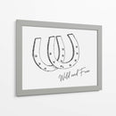 Herradura Wild and Free Negra - Jolly and Dash | Cuadro decorativo de Canvas Lab